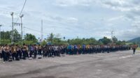 Keberangkatan 340 Casis Bintara dan Tamtama Ikut Seleksi di Polda Papua Barat Dilepas Oleh Kabag SDM Polres Teluk Wondama