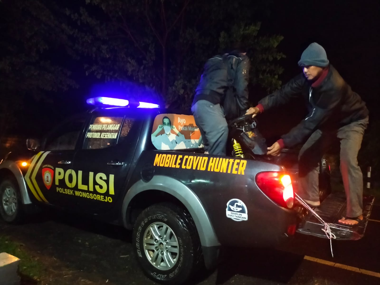 Tim Polsek Wongsorejo 11 Unit Sepeda Motor Diamankan Dalam Aksi Balap Liar