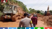 Jalan Lintas Kerinci - Merangin (Bangko) Akibat Tanah Longsor Diperbaiki BPJN IV Jambi