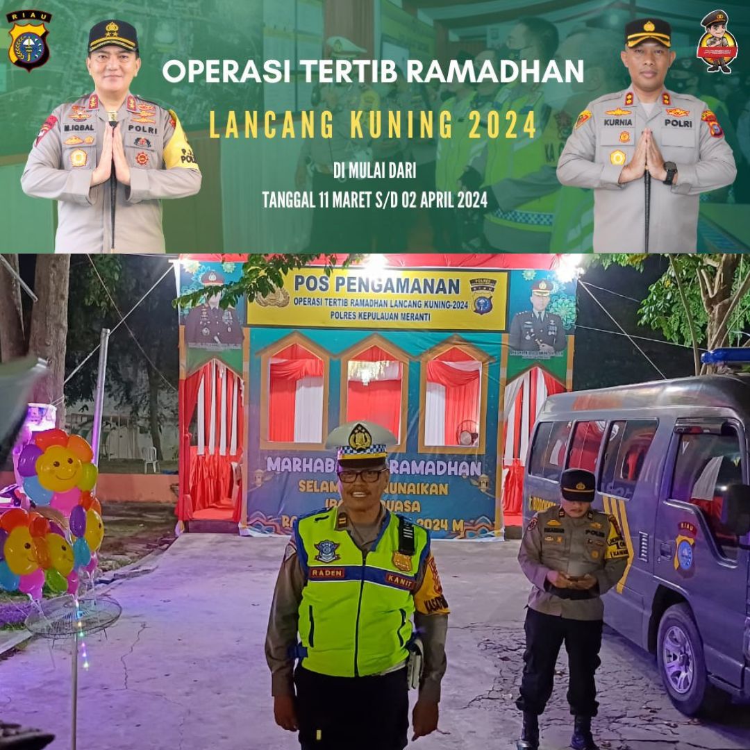 Ops Tertib Ramadan LK 2024 Polres Meranti Rutinitas Harkamtibmas Selama di Bulan Puasa
