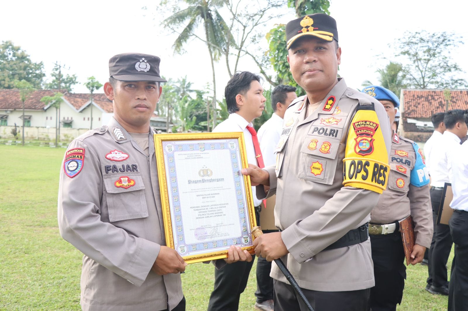 Berjumlah 15 Personel Polres Tulang Bawang Mendapatkan Reward, Berikut Daftar Namanya