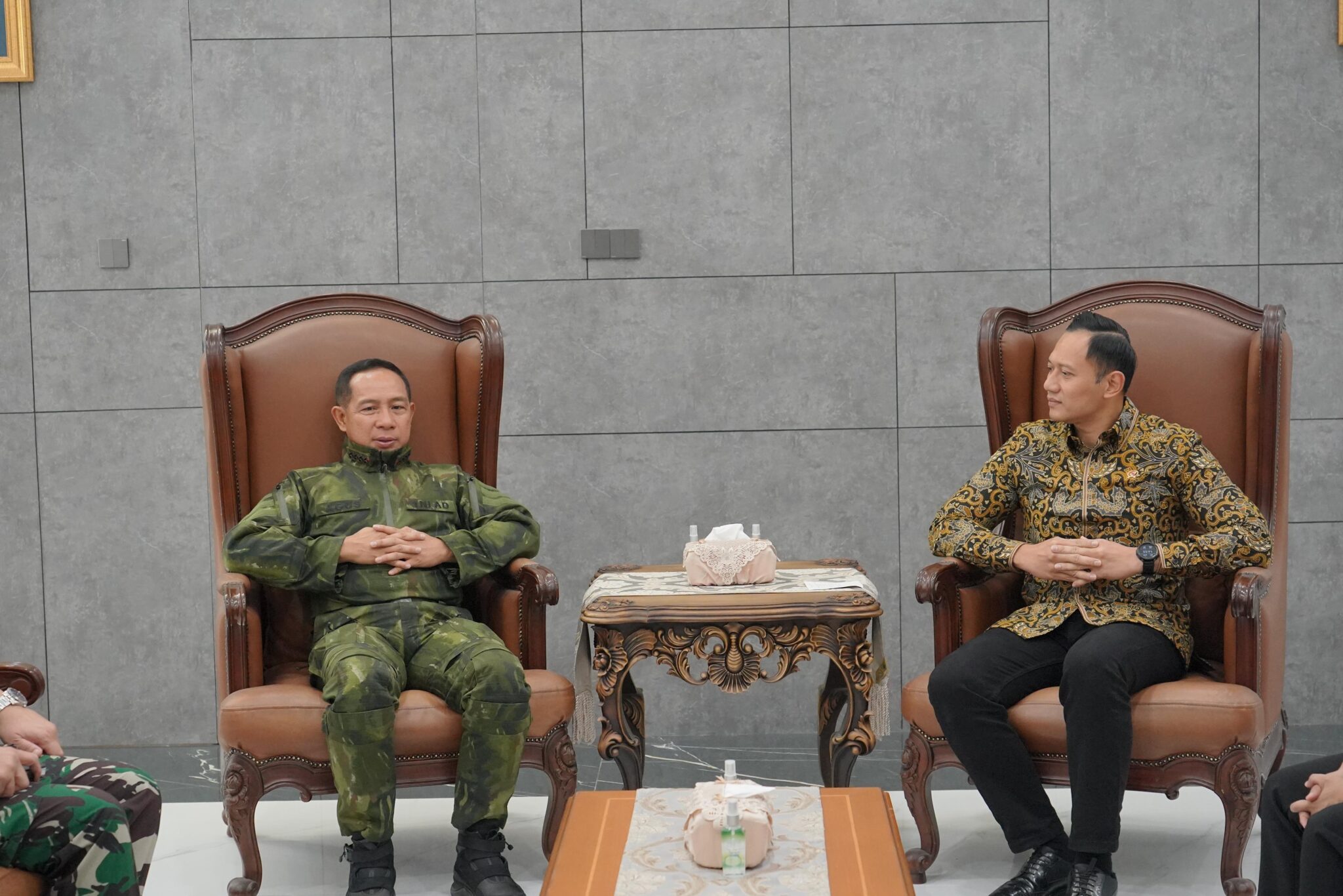 Menteri ATR/Kepala BPN Bertemu Panglima TNI, Bangun Sinergi dalam Penyelesaian PSN