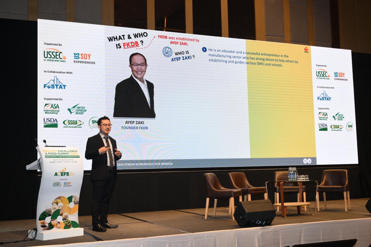 FKDB menjadi Pembicara dalam Asia Soy Excellence & Food Summit 2024 (ASEFS 2024) di Bangkok, Thailand