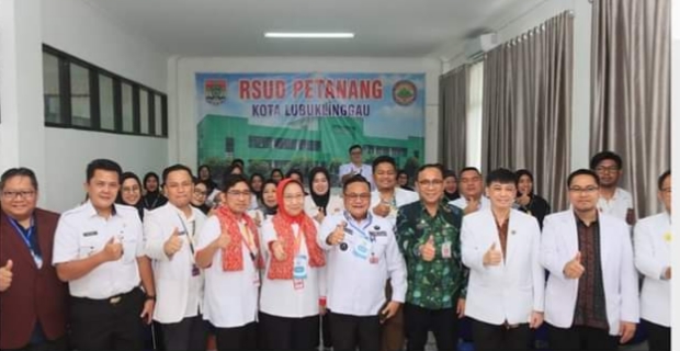H Trisko Defriyansa Pj Wako Lubuklinggau Hadiri Pembukaan akreditasi Rumah Sakit Umum Daerah Petanang