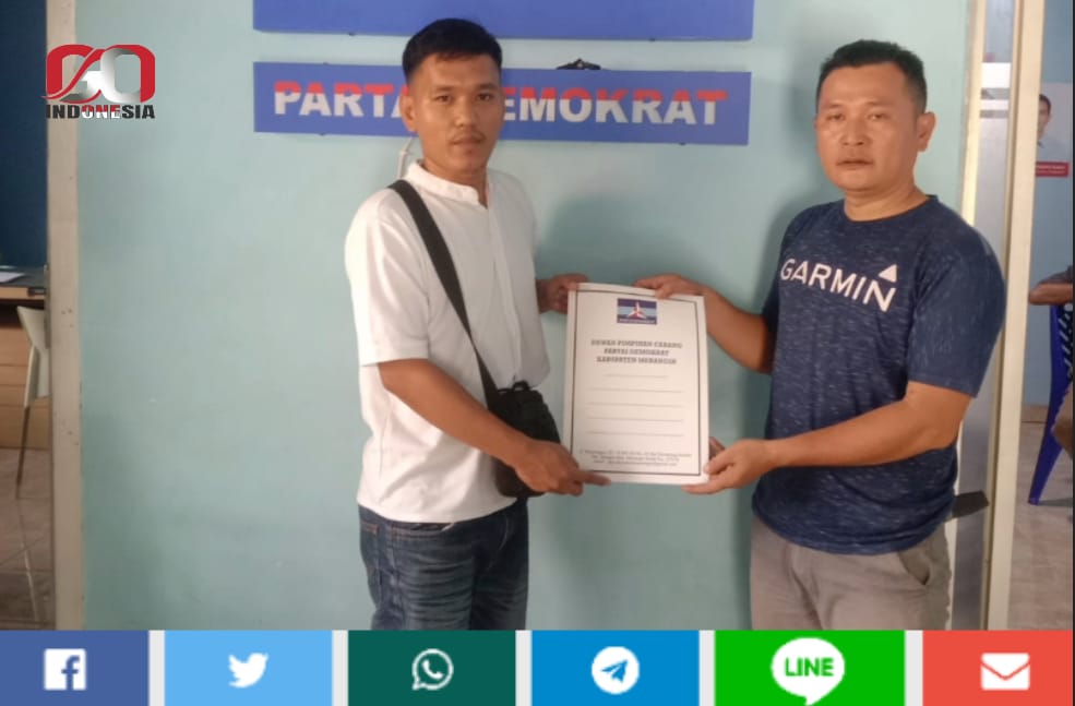 Ainal Mubaraq, SH Resmi Mengambil Formulir Pendaftaran Calon Bupati Merangin di DPC Partai Demokrat