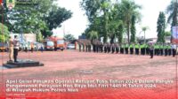 Polres Nias Gelar Apel Pasukan Operasi Ketupat Toba Tahun 2024 Dalam Rangka Pengamanan Hari Raya Idul Fitri 1445 H