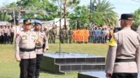 Polres Morotai Lakukan Apel Gelar Pasukan Operasi Kepolisian Terpusat Ketupat Kie Raha 2024