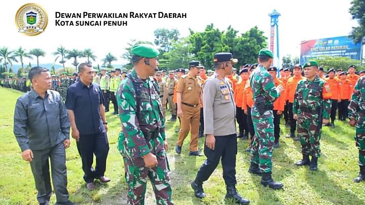 Ketua DPRD Lendra Wijaya Mengikuti Apel Pasukan Pengamanan VVIP Kunjungam Kerja Presiden RI Joko WIdodo