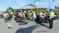 Pengamanan Shalat Ied di Kab. Teluk Wondama oleh Satuan Lalu lintas Polres Teluk Wondama