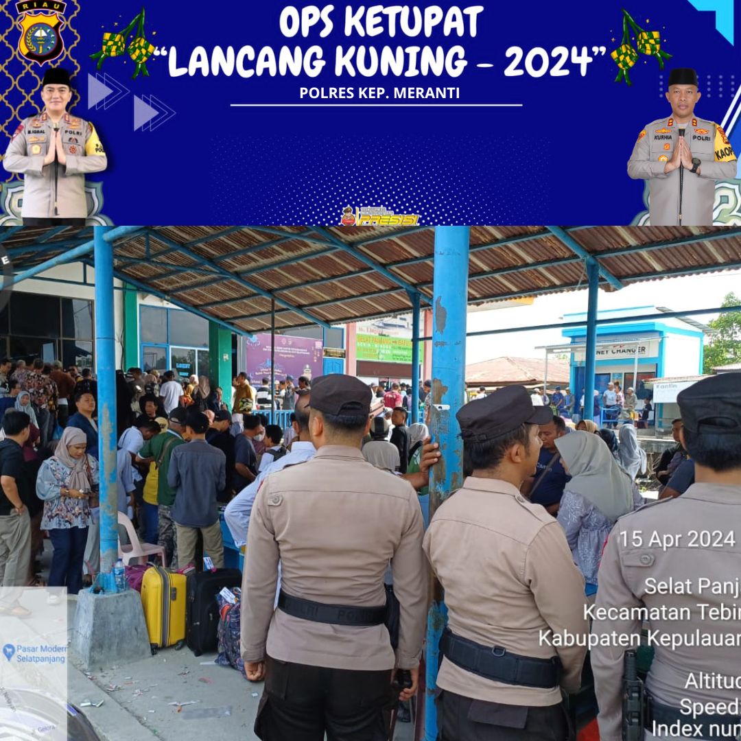 Arus Balik Mudik Hari Keenam Lebaran di Pelabuhan Tanjung Harapan Membludak, Polres Meranti Siaga