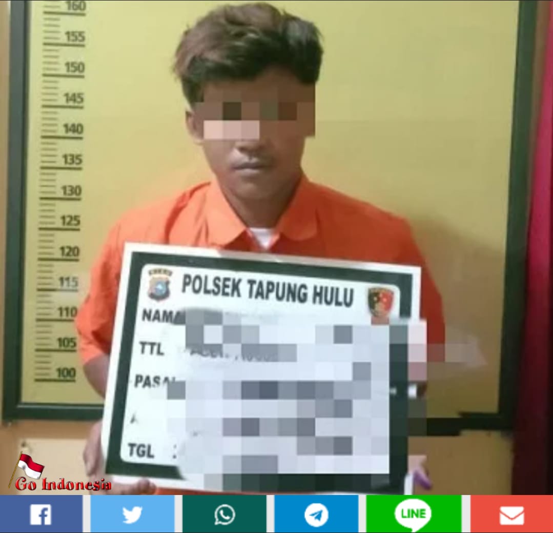 Pelaku Pencabulan di Amankan Warga dan Diserahkan ke Polsek Tapung Hulu
