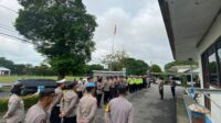 Subsatgas Propam OMB Cek Kehadiran Anggota Pengamanan Operasi Mantap Brata 2023-2024