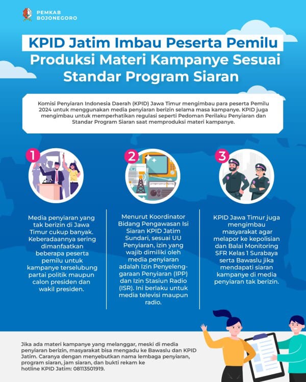 KPID Jatim Imbau Peserta Pemilu Produksi Materi Kampanye Sesuai Standar Program Siaran  
