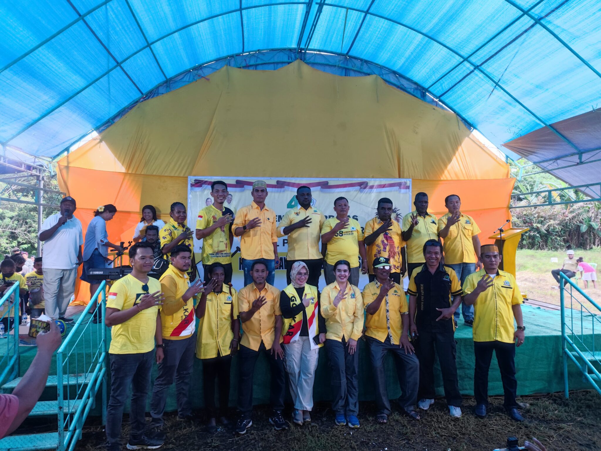 Kader Partai Golkar Teluk Bintuni Beri Semangat Para Simpatisan, Optimis Di Pileg Bakalan Raih Kemenangan