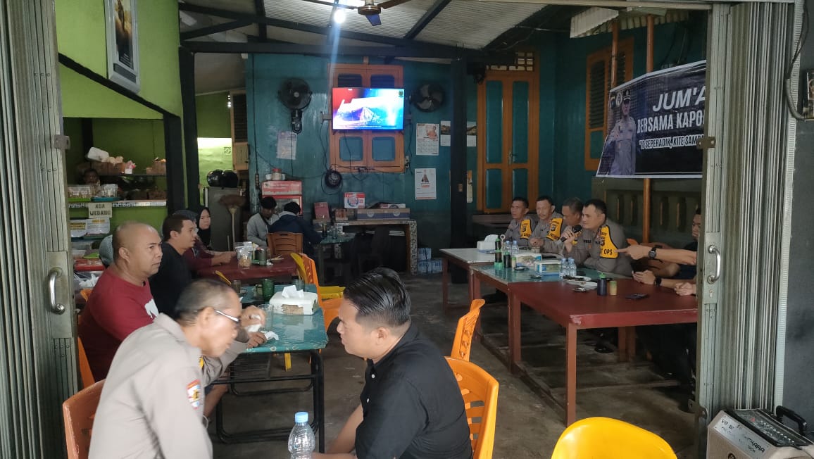Tampung Keluhan Warga ,Polres Bangka Barat Gelar Program Jumat Curhat Di Warung Kopi Bujang