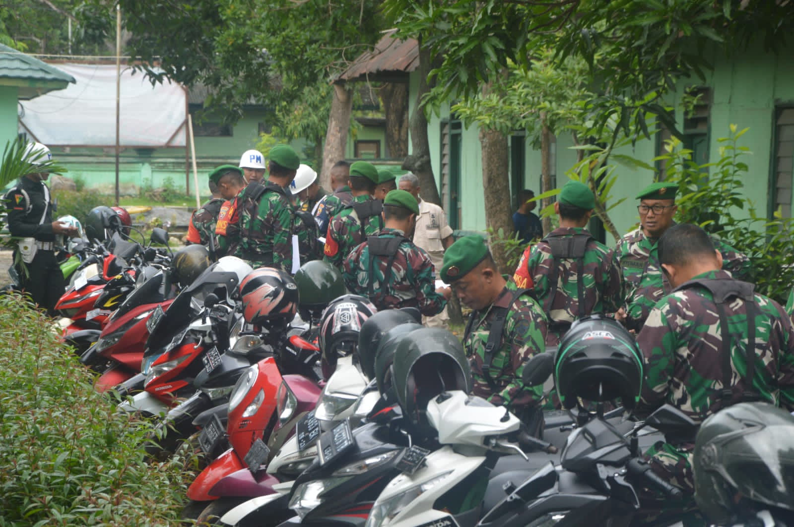 Kodim Belu Gandeng Subdenpom Atambua Cek Kendaraan Motor Anggota