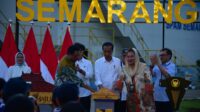 Presiden Jokowi Didampingi Mentri Basuki,Resmikan SPAM Semarang Barat, Layani Air Minum 350 Ribu Jiwa