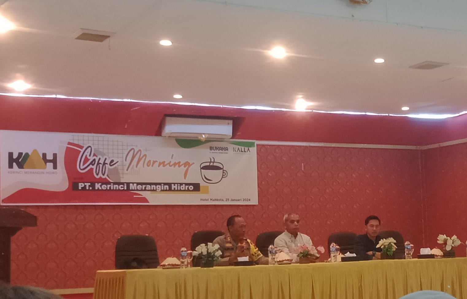 Gelar Coffe Morning ,PT Kerinci Merangin Hidro Bersama Ratusan Awak Media Kota Sungai Penuh dan Kerinci