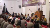 Dengan Hikmah dan Khusuk AKBP Kurnia Setyawan SH S I K Lakukan Doa Bersama Pemilu Damai 2024