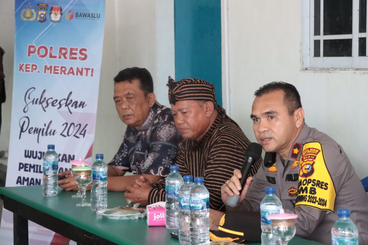 Cooling System Bersama Paguyuban, Wakapolres Kepualuan Meranti Terima Sejumlah Laporan