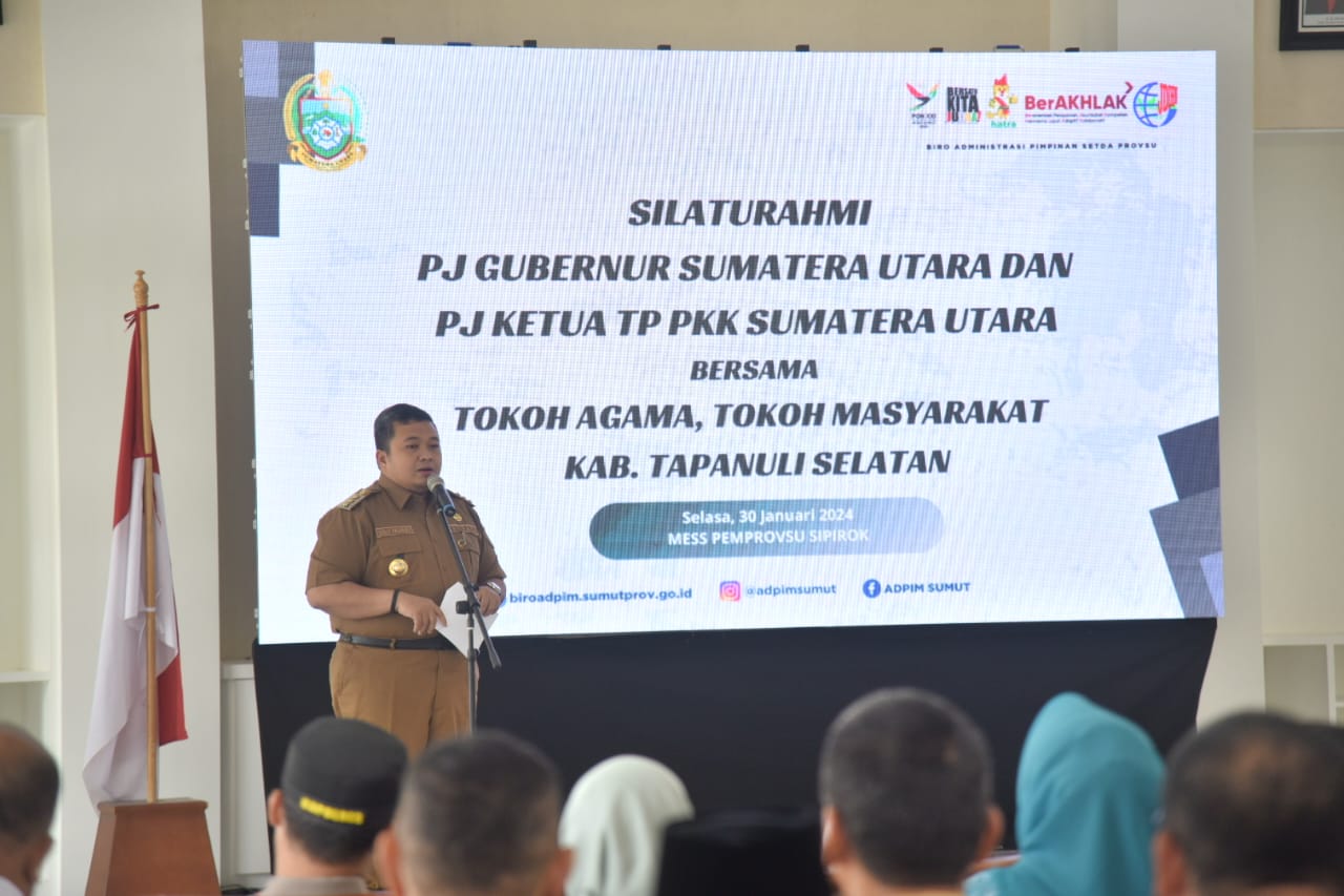 Bupati Tapsel Dolly Pasaribu dan Forkopimda Sambut Kedatangan Pj. Gubernur Sumut di Mess Pemprovsu 