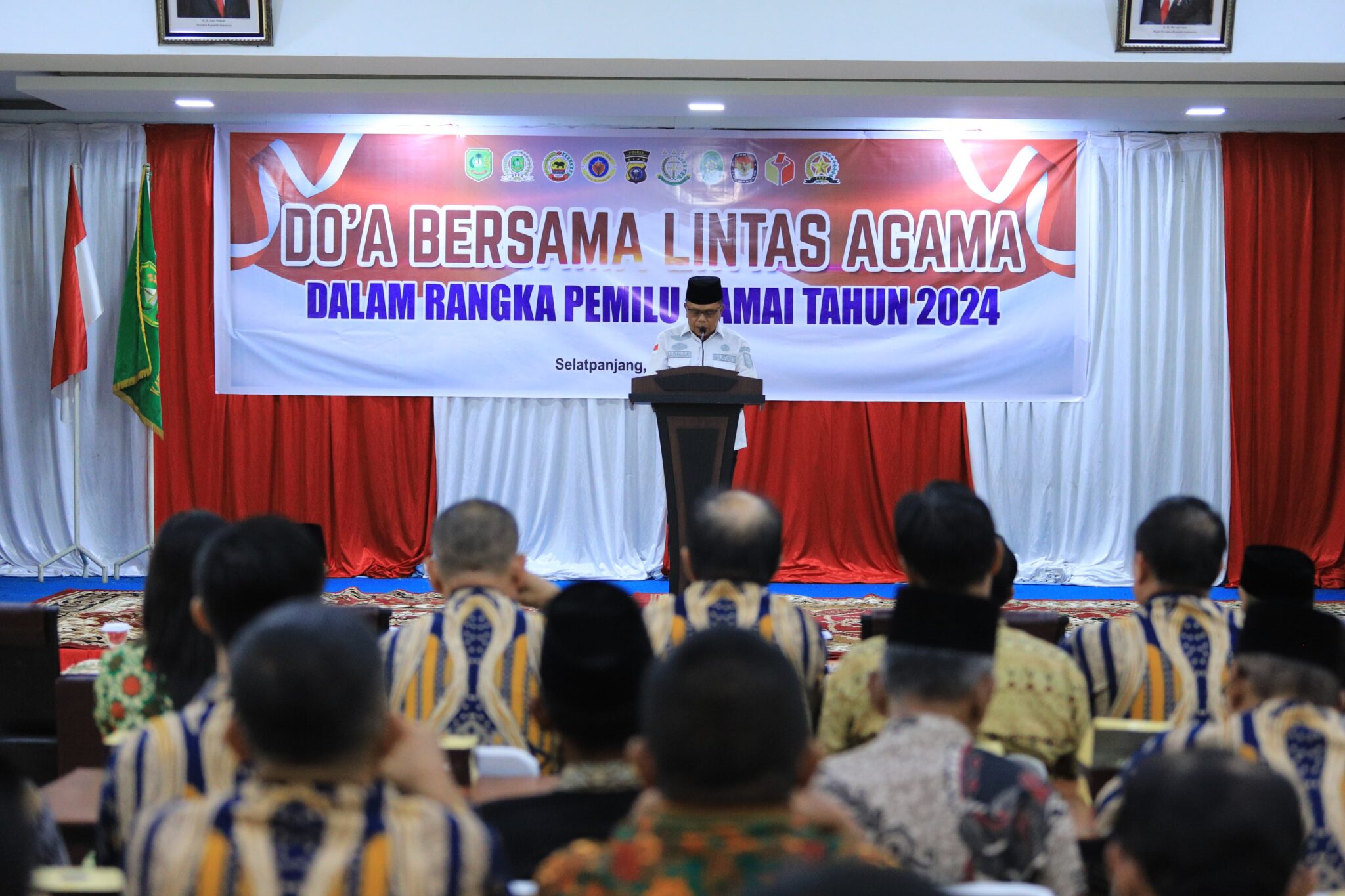 Asmar Ikuti Doa Bersama Lintas Agama Pemilu Damai Tahun 2024