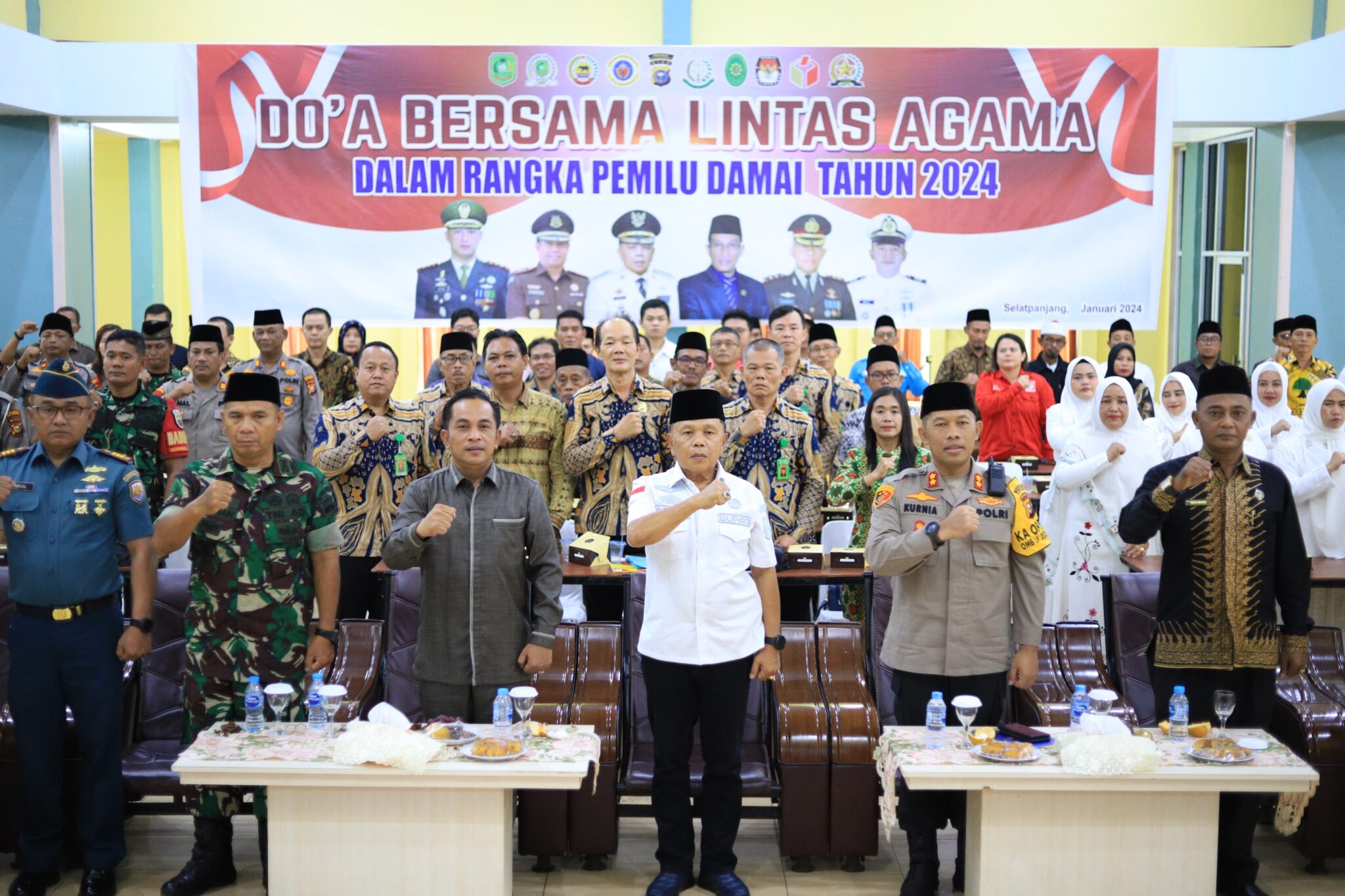 Asmar Ikuti Doa Bersama Lintas Agama Pemilu Damai Tahun 2024