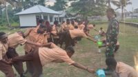 Satgas Yonif 407/PK Laksanakan Giat Di Sekolah SD Negeri Kambala Kabupaten Kaimana