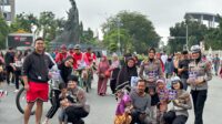 "Cooling System” Polwan Ditlantas Polda Riau libatkan para pengunjung Car Free Day