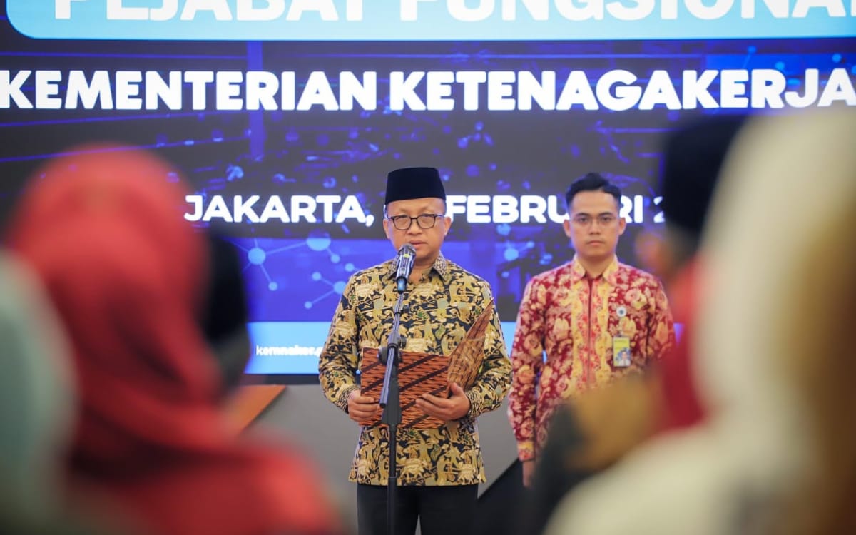 Sekjen Kemnaker Harap Pejabat Fungsional Amanah Jalankan Tugas