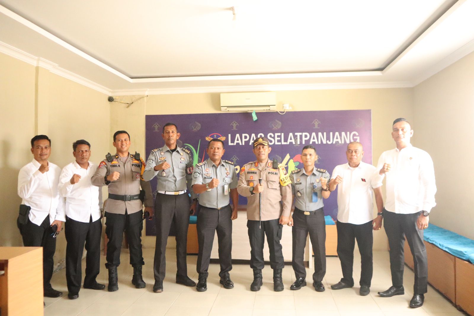 AKBP Kurnia Setyawan Cek Kesiapan Pemilu Lapas Kelas II A Selatpanjang