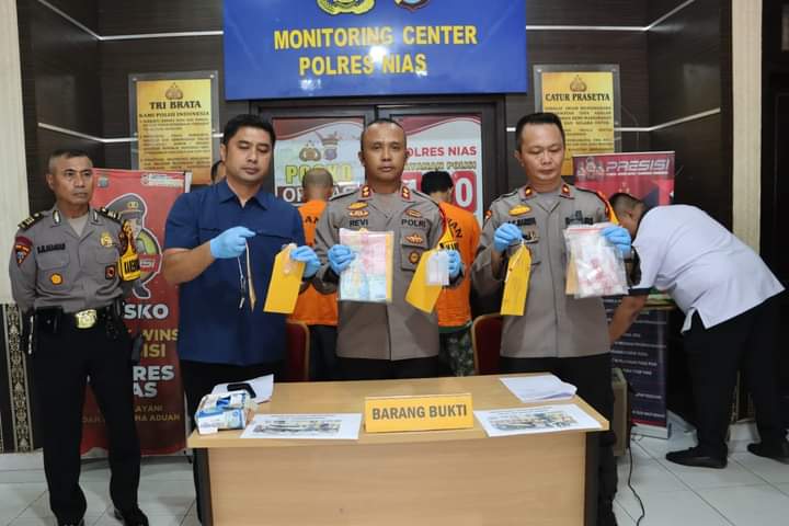 Polres Nias Amankan Pengedar Narkotika Jenis Sabu