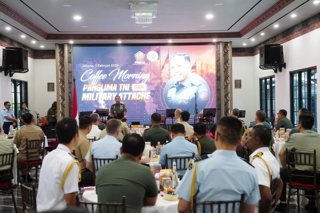 Panglima TNI Kumpulkan Para Atase Militer Negara Sahabat Dan Atese Matra.