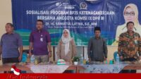 KCP BPJS Ketenagakerjaan Sosialisasikan Program Bukan Penerima Upah (BPU) di Tanjab Barat