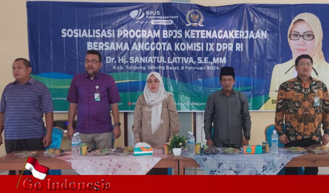 KCP BPJS Ketenagakerjaan Sosialisasikan Program Bukan Penerima Upah (BPU) di Tanjab Barat