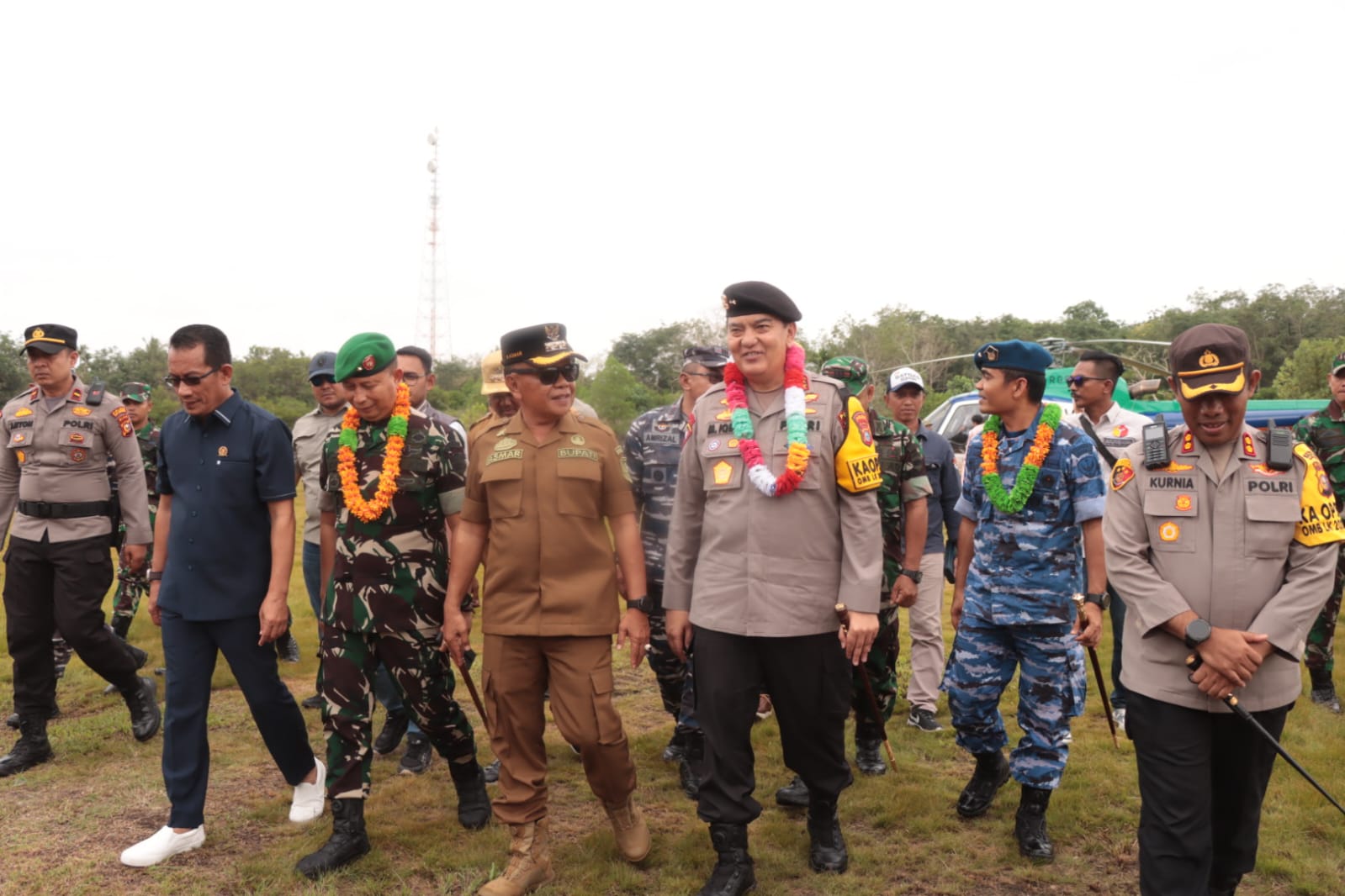 Rombongan Kapolda Riau Tinjau TPS di Pulau Rangsang, Pastikan Logistik Terdistribusi