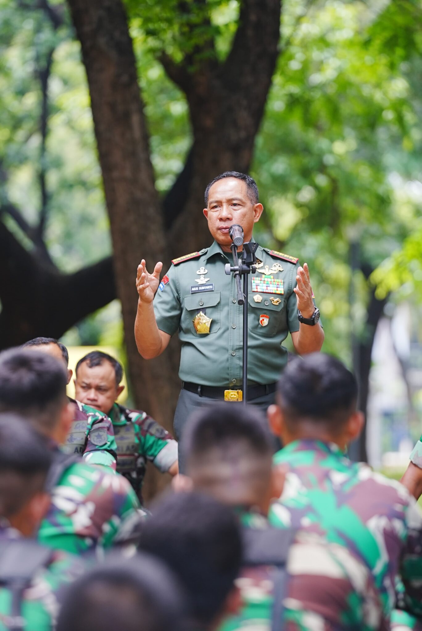 Panglima TNI Cek Kesiapan Prajurit TNI Dan Polri, Yang Tergabung Dalam Pasukan Pengamanan Unjuk Rasa dan Babinsa Pengamanan Pemilu
