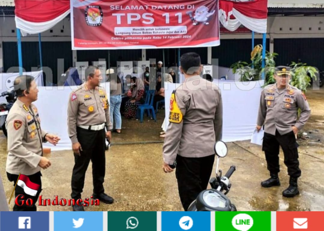 Pejabat Utama Polda Jambi Turut Diterjunkan Mengamankan Pemilu di TPS
