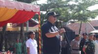Walikota Sowa’a Laoli, SE,.M.Si Pimpin Apel Dalam Rangka Menyambut Kedatangan Puluhan Personil Satgas BKO Yonif 123/Rajawali Tiba di Gunungsitoli