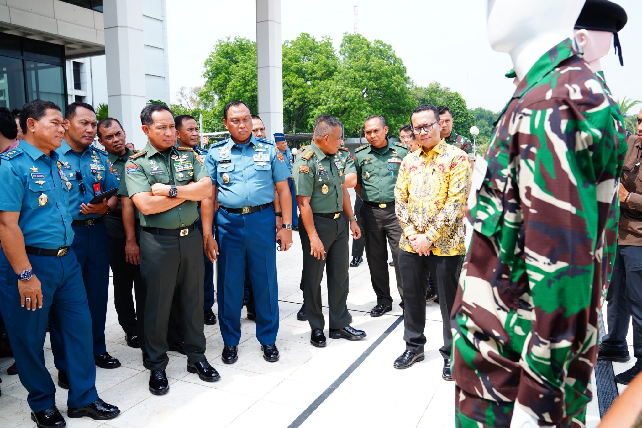 Panglima TNI Jenderal Agus Subianto Mengecek Gelar Bakal Operasi Dalam Negri TA 2024