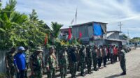 Gabungan TNI / Polri Bersama Masyarakat Laksanakan Giat Kerja Bakti di Manokwari Selatan