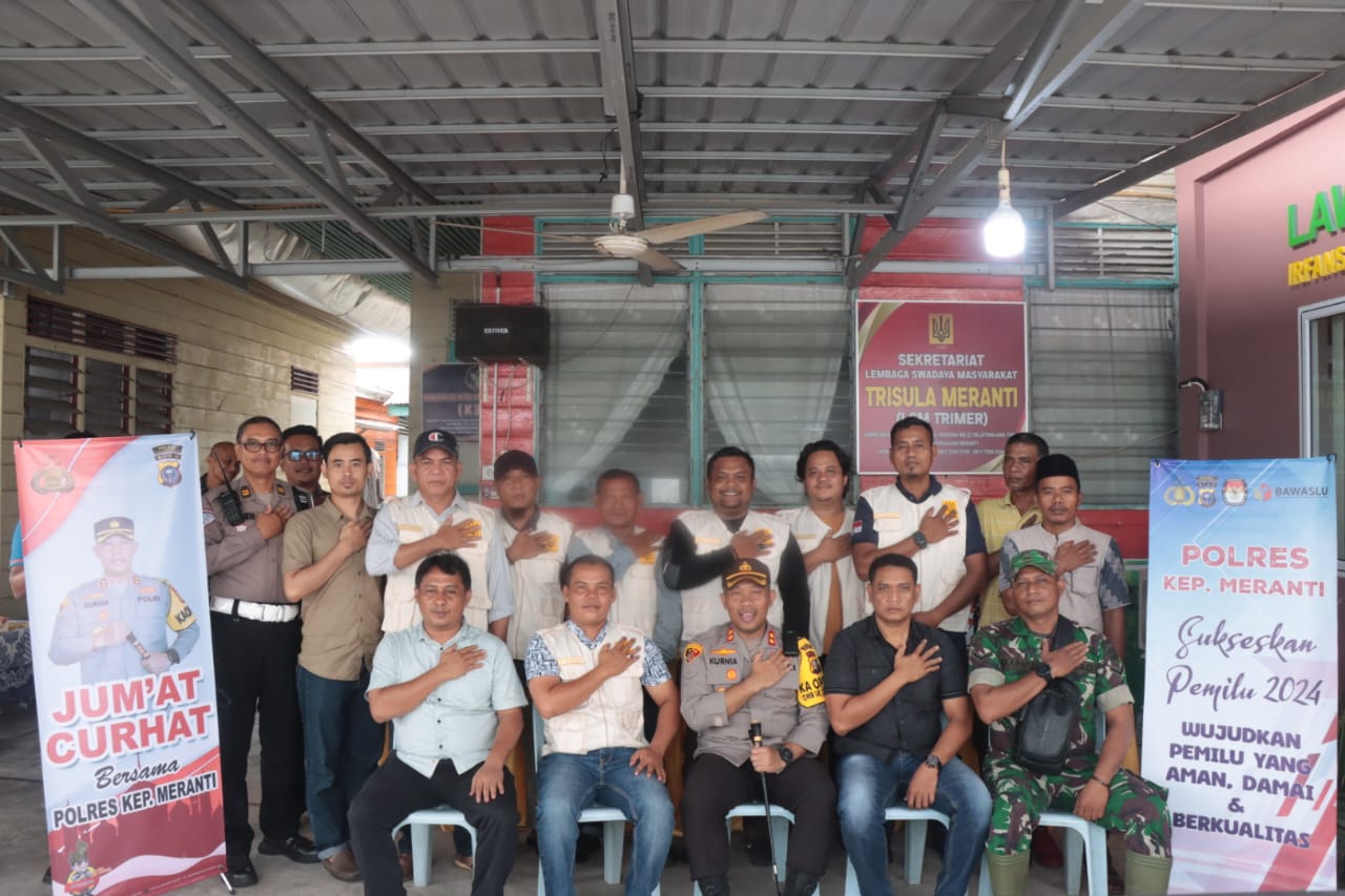 Jumat Curhat Dengan Warga, Kapolres Akbp Kurnia Ajak LSM Trisula Sampaikan Pesan Pemilu Damai & Informasi Kamtibmas