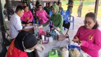 Kodim 1811/Teluk Wondama Sambut HUT Ke 78 Persit Kartika Chandera Kirana (KCK) Dengan Menggelar Donor Darah