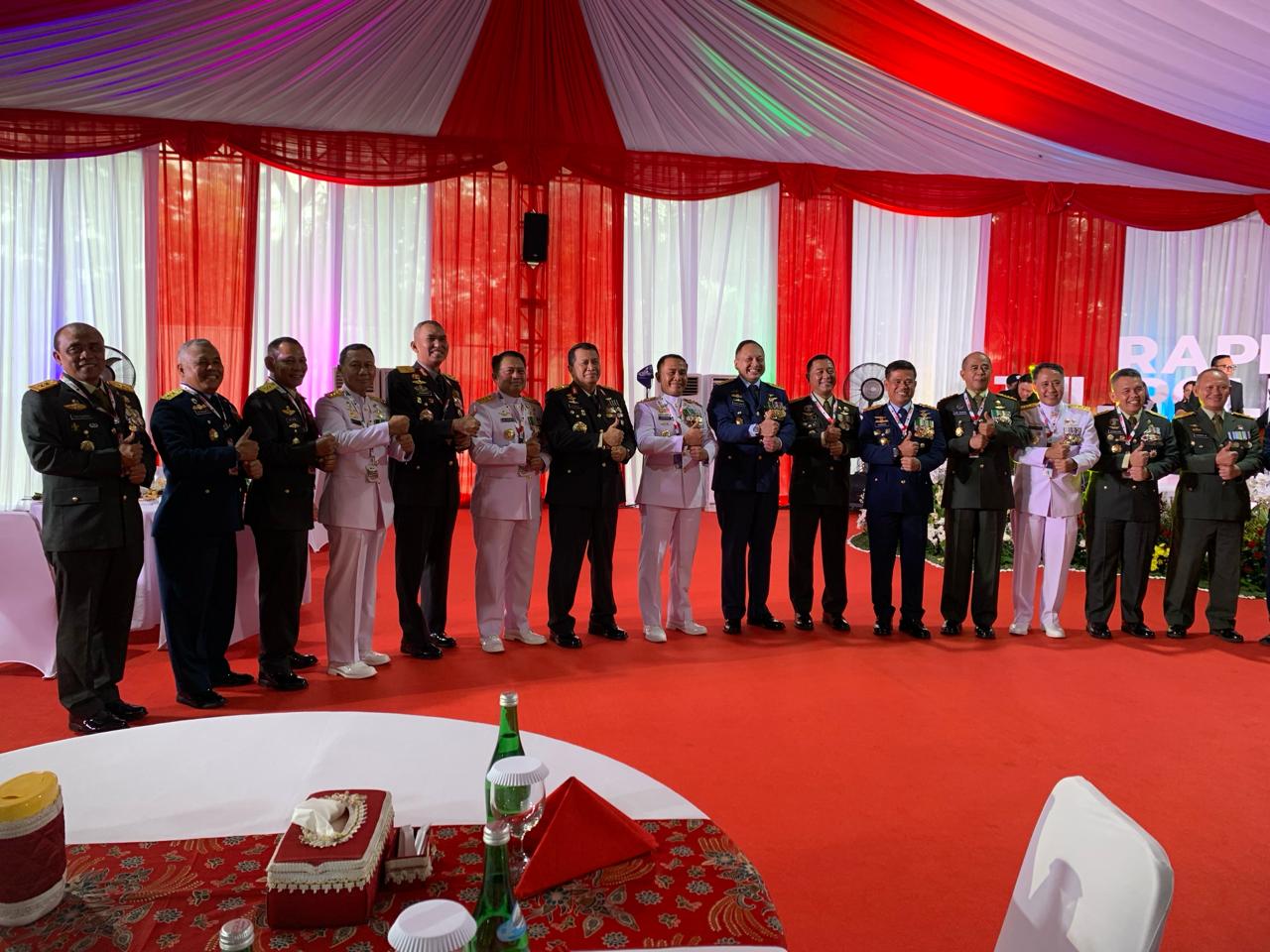 Pangdam XVIII/Kasuari Mayjen TNI Ilyas Alamsyah,S.E.,M.Tr. Hadir Dalam Acara Rapim TNI-Polri 2024