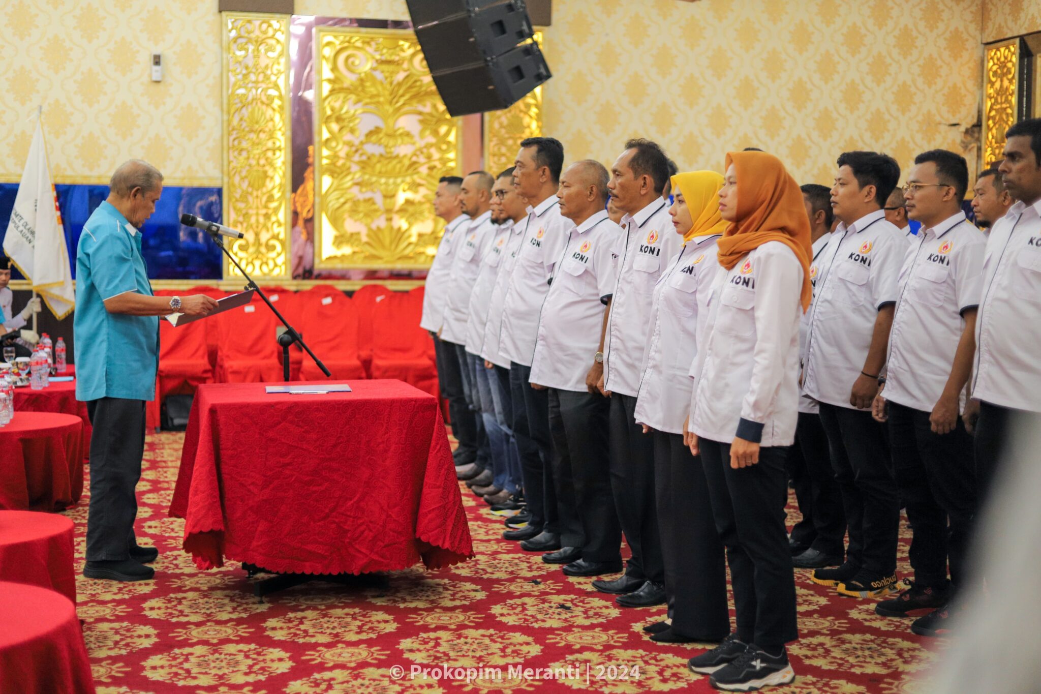 Pelantikan Pengurus KONI Meranti 2024-2028, Plt Bupati Asmar Dorong Peningkatan Prestasi Olahraga