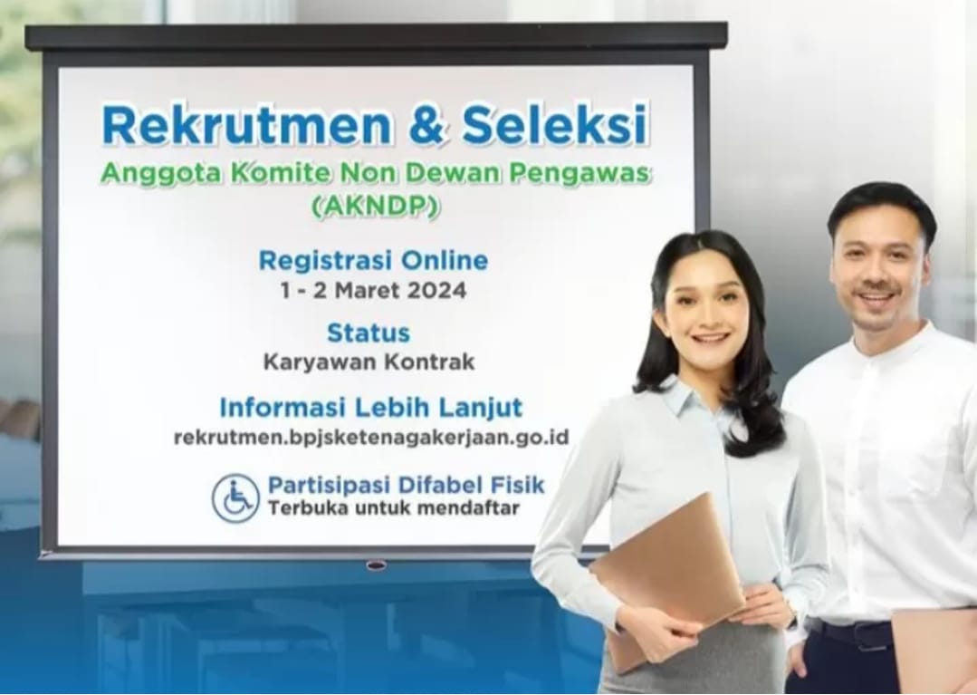 BPJS Ketenagakerjaan Buka Rekrutmen Anggota Komite Non Dewan Pengawas