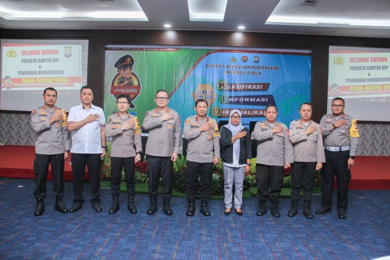 Polri Berikan Bimbingan Teknis Keterbukaan Informasi kepada Humas Polda Malut