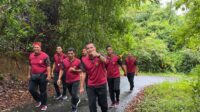 Olahraga Bersama sinergritas Polres Bangka Barat dan Kodim 0431/Babar di Bukit Menumbing
