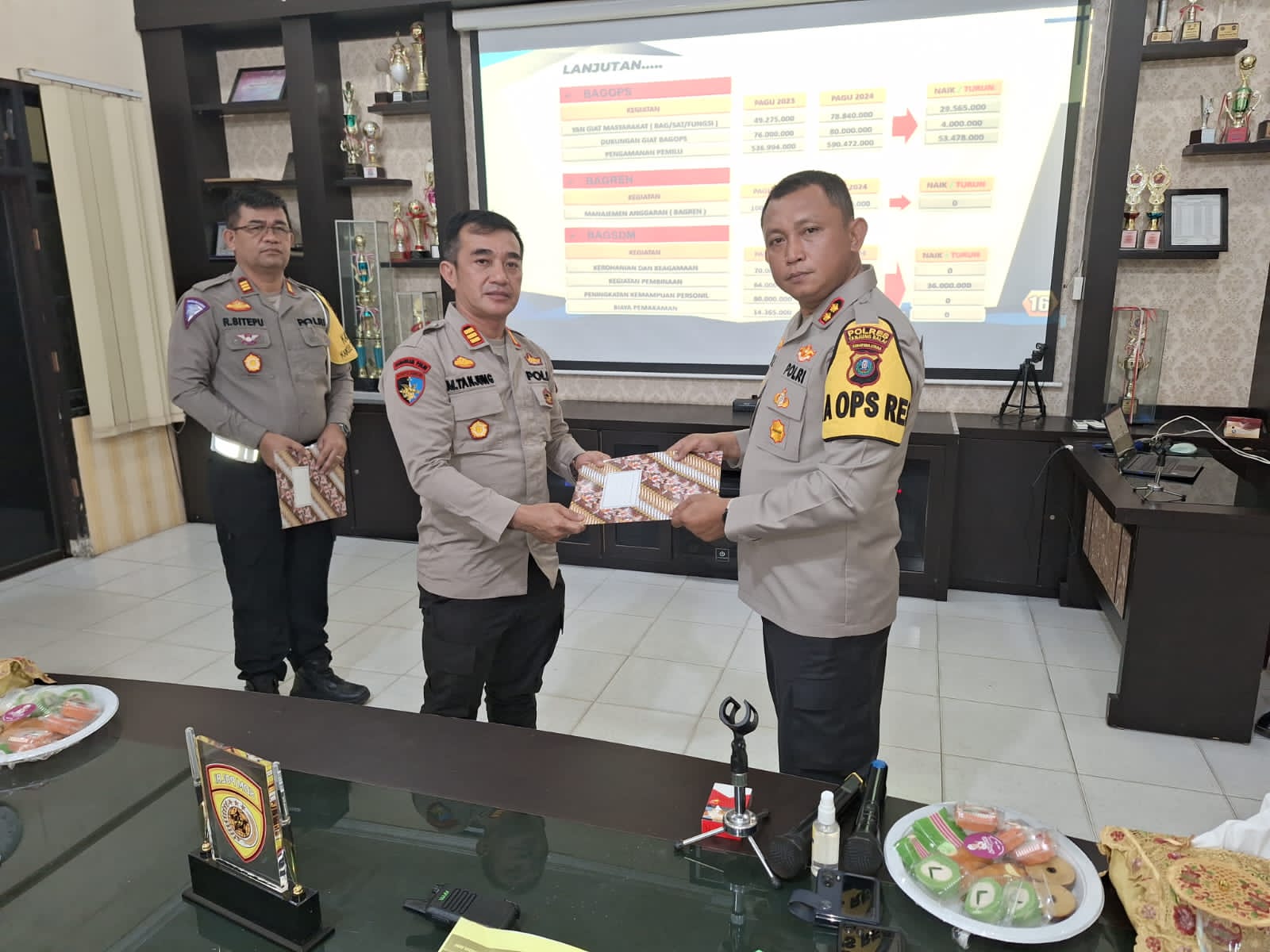 Kapolres Tanjung Balai Pimpin Sosialisasi DIPA RKA/KL dan Penandatanganan Pakta Integritas TA. 2024