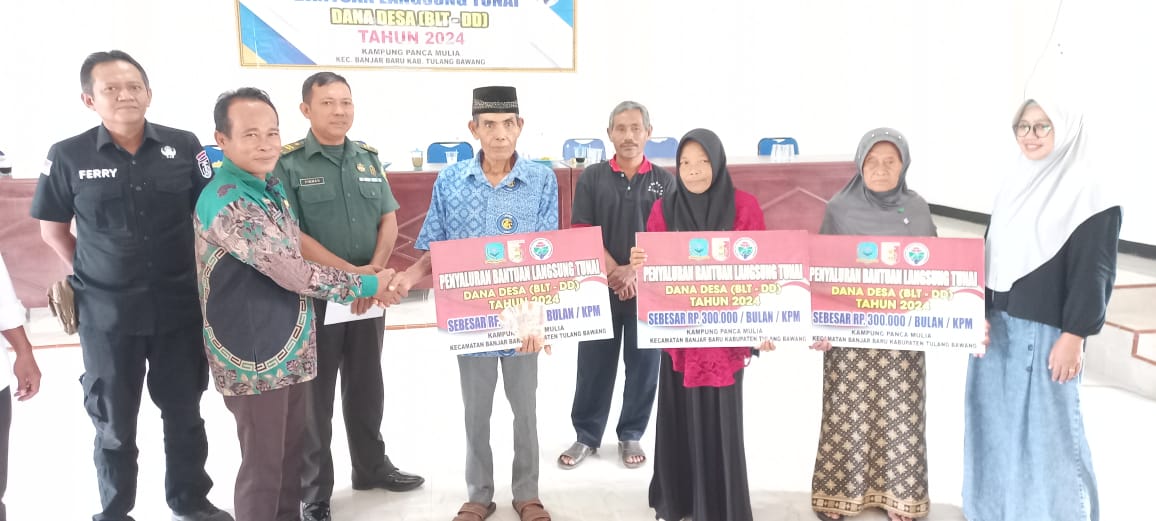 Kampung Panca Mulia Salurkan BLT-DD Sebanyak 24 KPM Tahun 2024